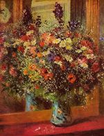 Bouquet in front of a mirror 1877